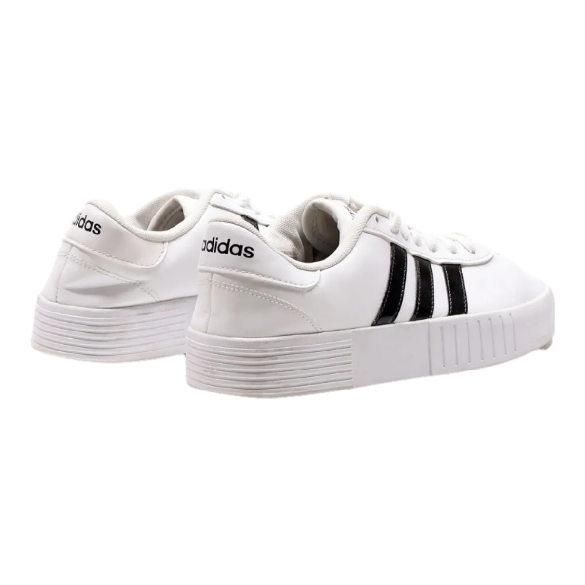 ADIDAS Platform Trainers White Leather Mens UK 5.5