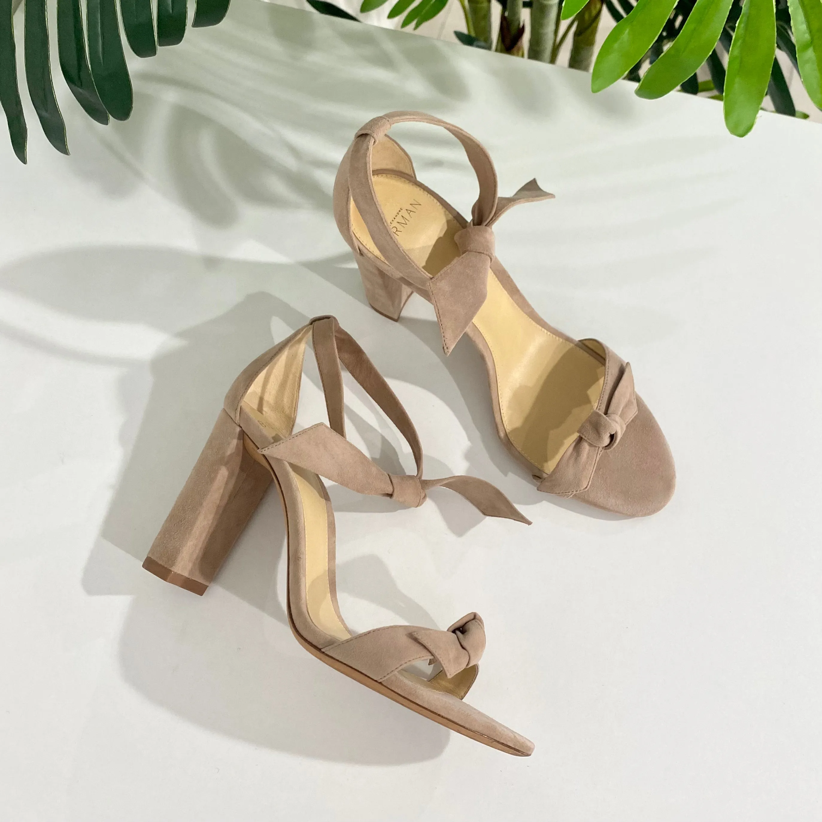 Alexandre Birman Beige Clarita Sandals