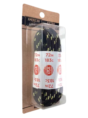 American Legacy ® Extra Heavy Duty Tactical Boot Laces | Black/Natural