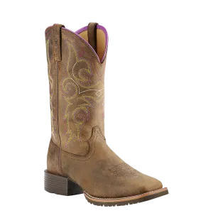 Ariat Ladies Hybrid Rancher Distressed Brown Western Boots 10018527