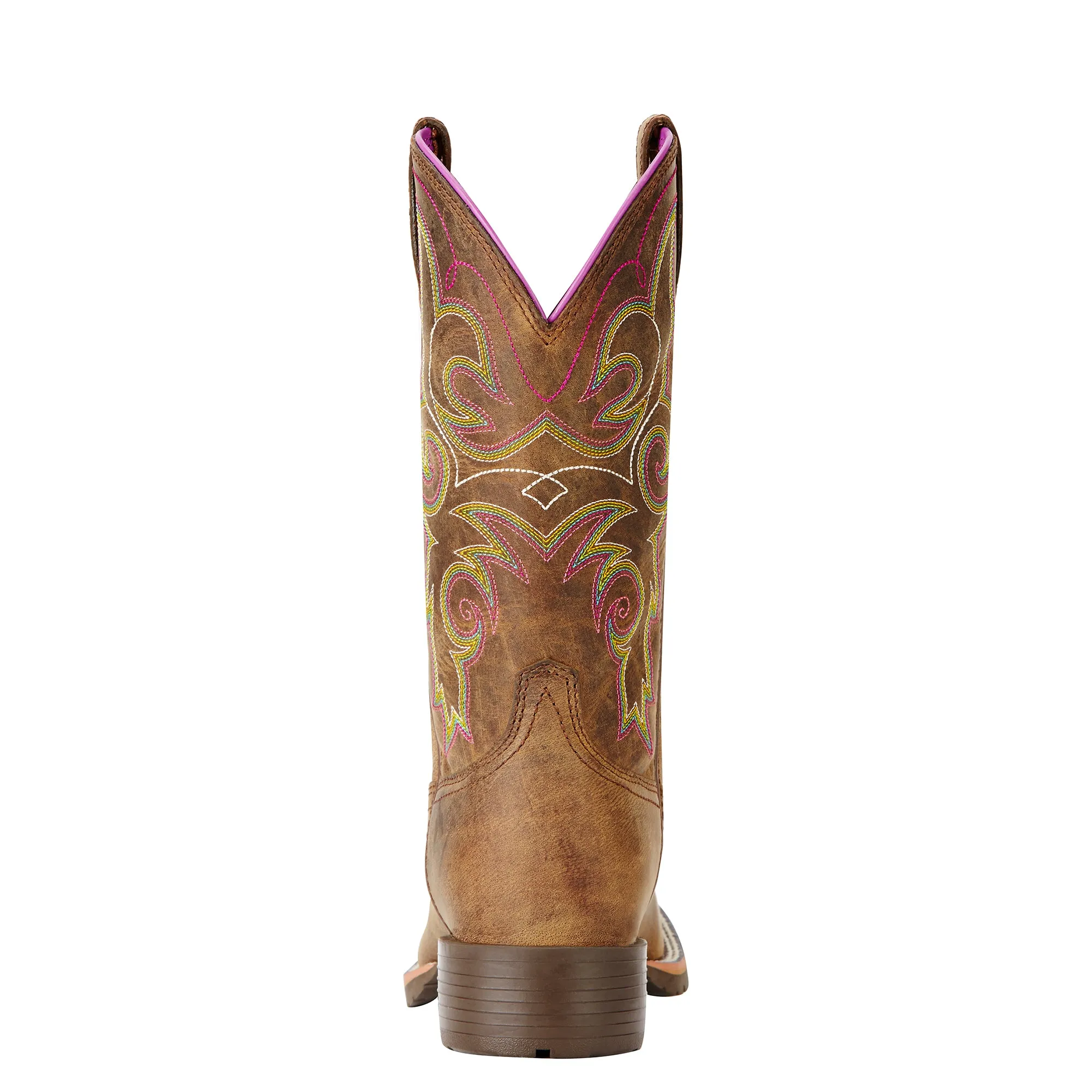 Ariat Ladies Hybrid Rancher Distressed Brown Western Boots 10018527