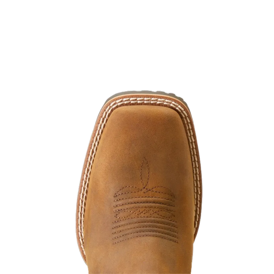 Ariat Ladies Hybrid Ranchwork Distressed Tan Western Boots 10047043