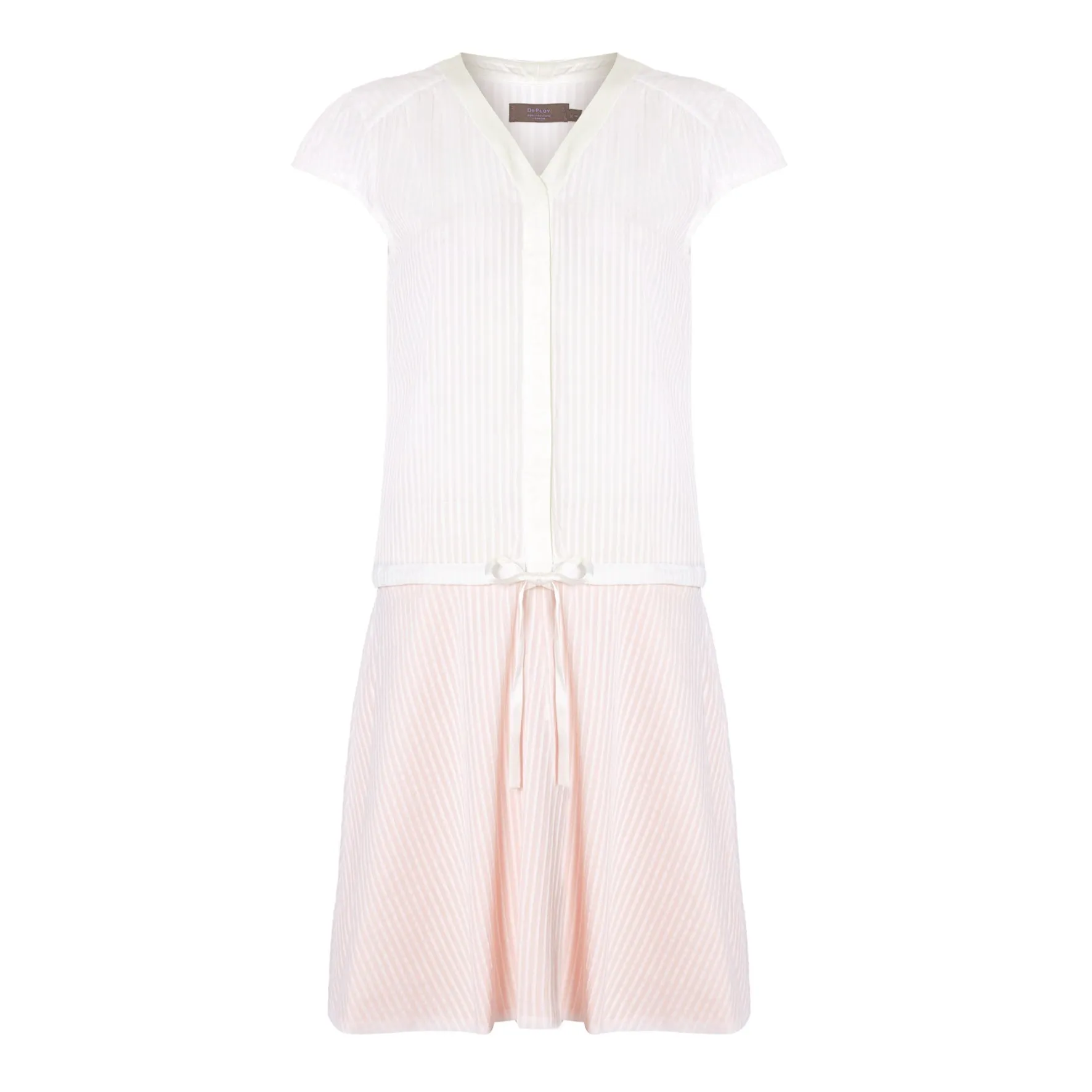 B118L _ BREEZE _ 2-Way Drop-Waist Summer Dress_White