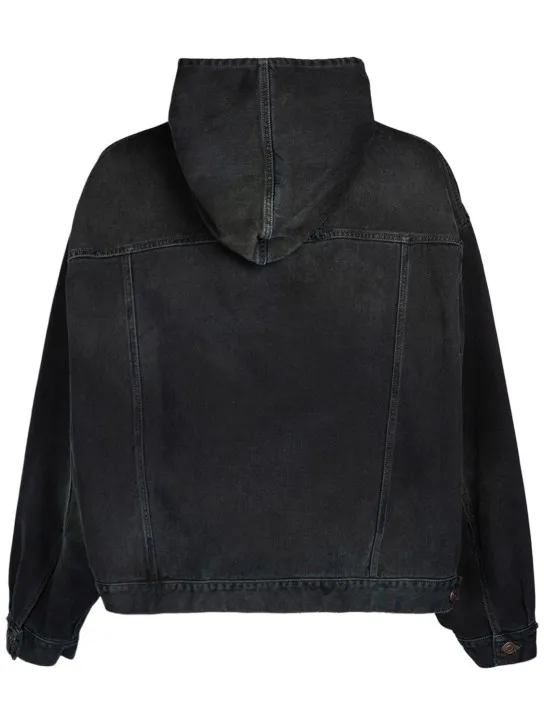 Balenciaga   Cotton denim hoodie 