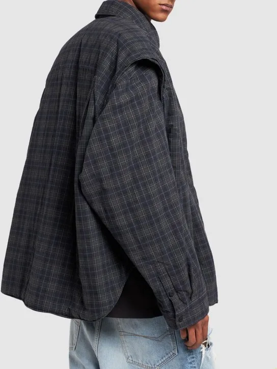 Balenciaga   Detachable sleeves cotton shirt 