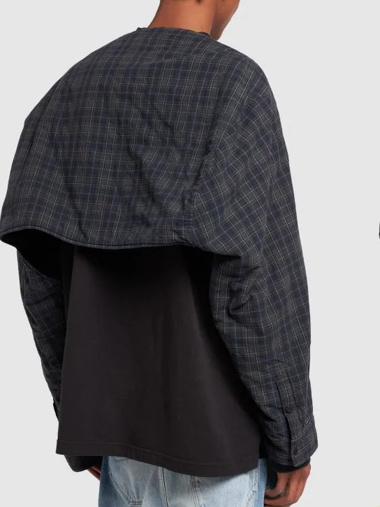 Balenciaga   Detachable sleeves cotton shirt 