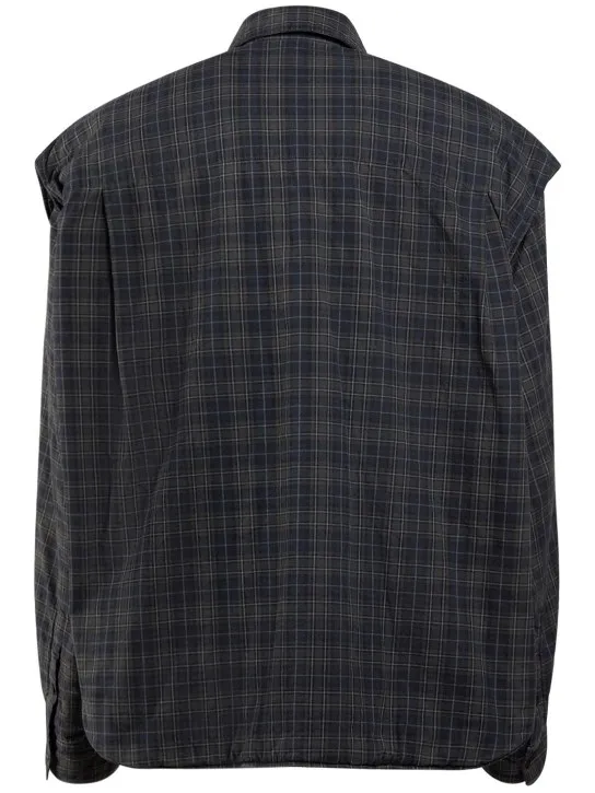 Balenciaga   Detachable sleeves cotton shirt 
