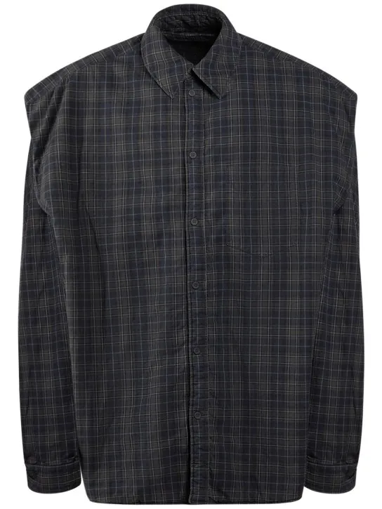 Balenciaga   Detachable sleeves cotton shirt 