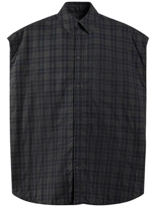 Balenciaga   Detachable sleeves cotton shirt 
