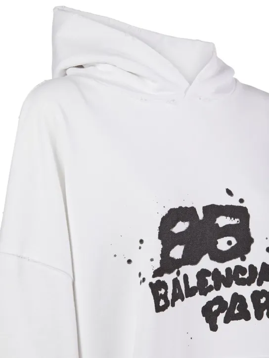 Balenciaga   Large fit cotton hoodie 