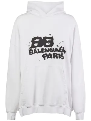 Balenciaga   Large fit cotton hoodie 