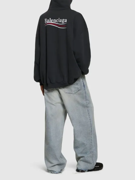 Balenciaga   Large fit cotton sweatshirt hoodie 