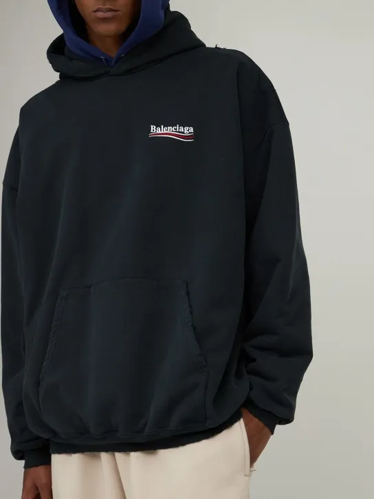 Balenciaga   Large fit cotton sweatshirt hoodie 