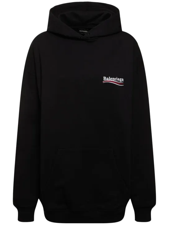 Balenciaga   Medium fit cotton hoodie 