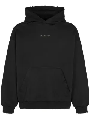 Balenciaga   Medium fit destroyed sweatshirt hoodie 
