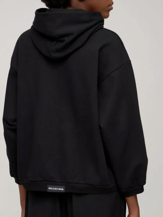Balenciaga   Small fit cotton hoodie 