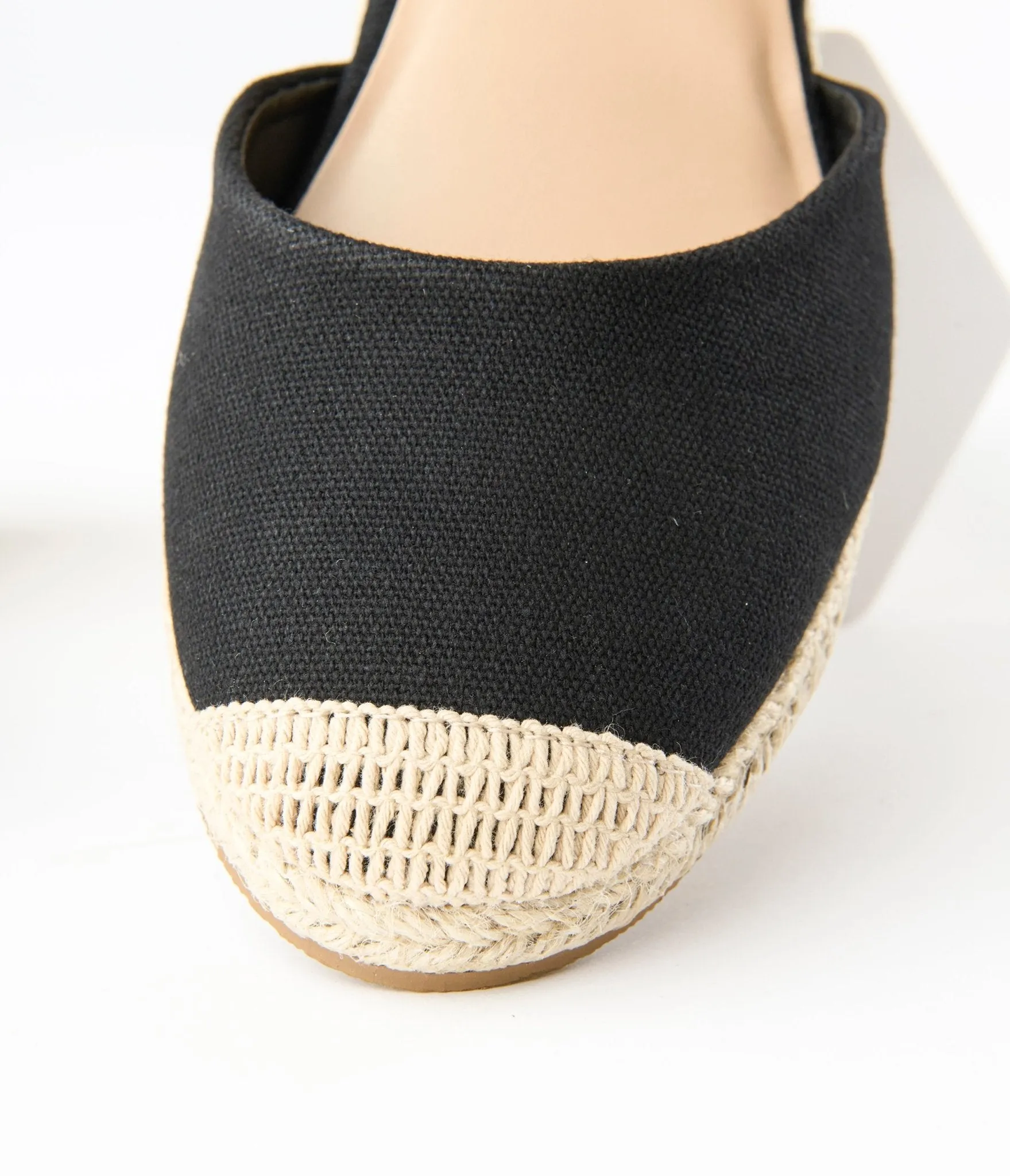 Black Espadrille Wedges