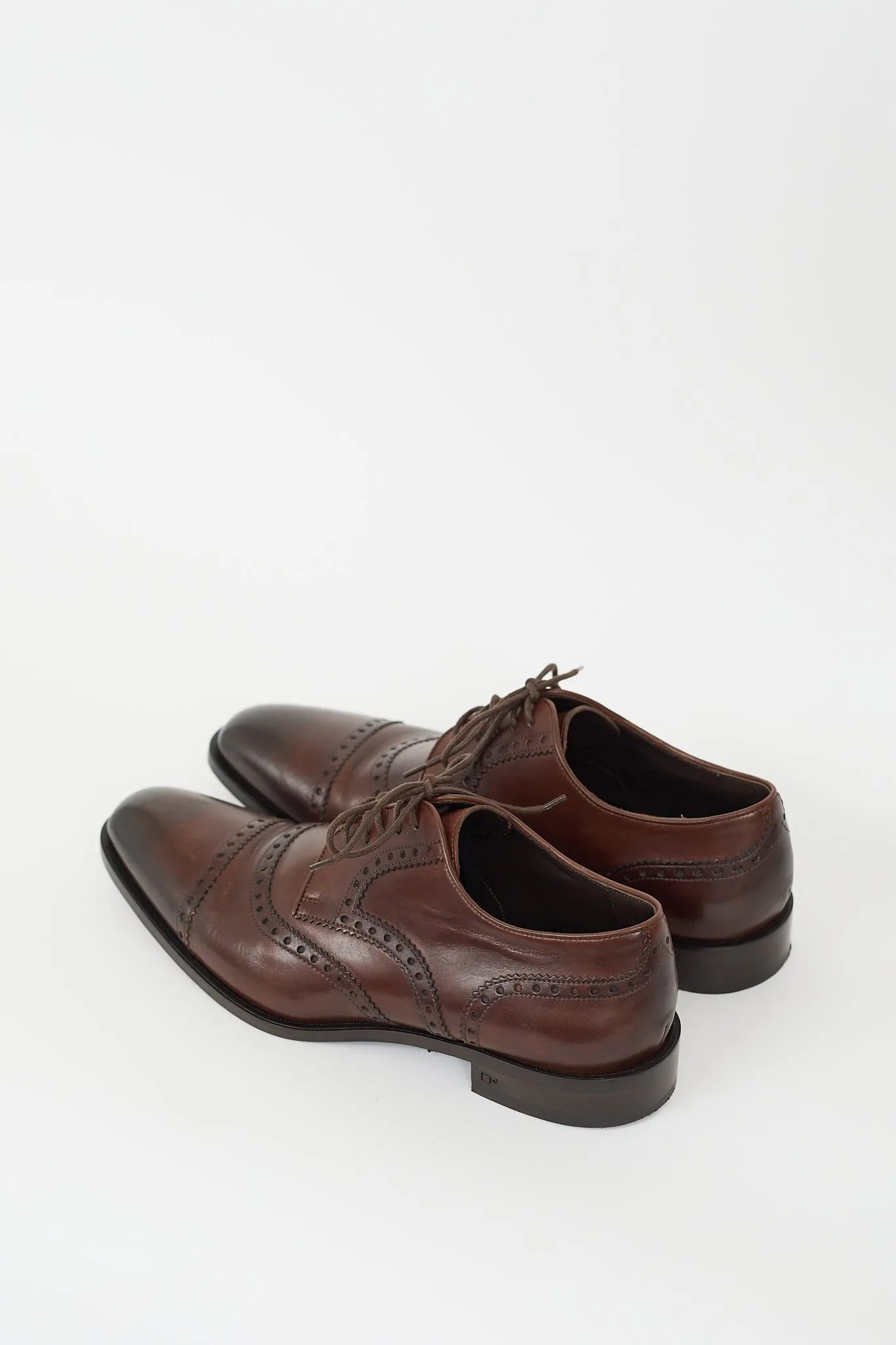 Brown Leather Lace Up Brogue