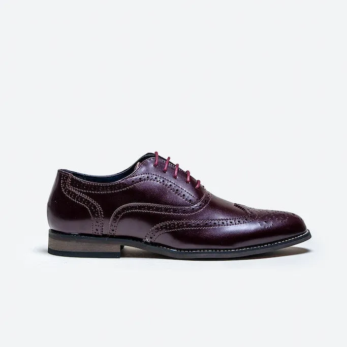 Cavani Clark Wine Brogues