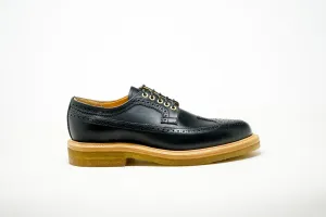Concho Long Wing Brogues Black
