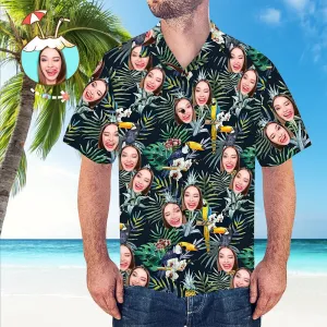 Custom Face Hawaiian Shirt - Tropic Style