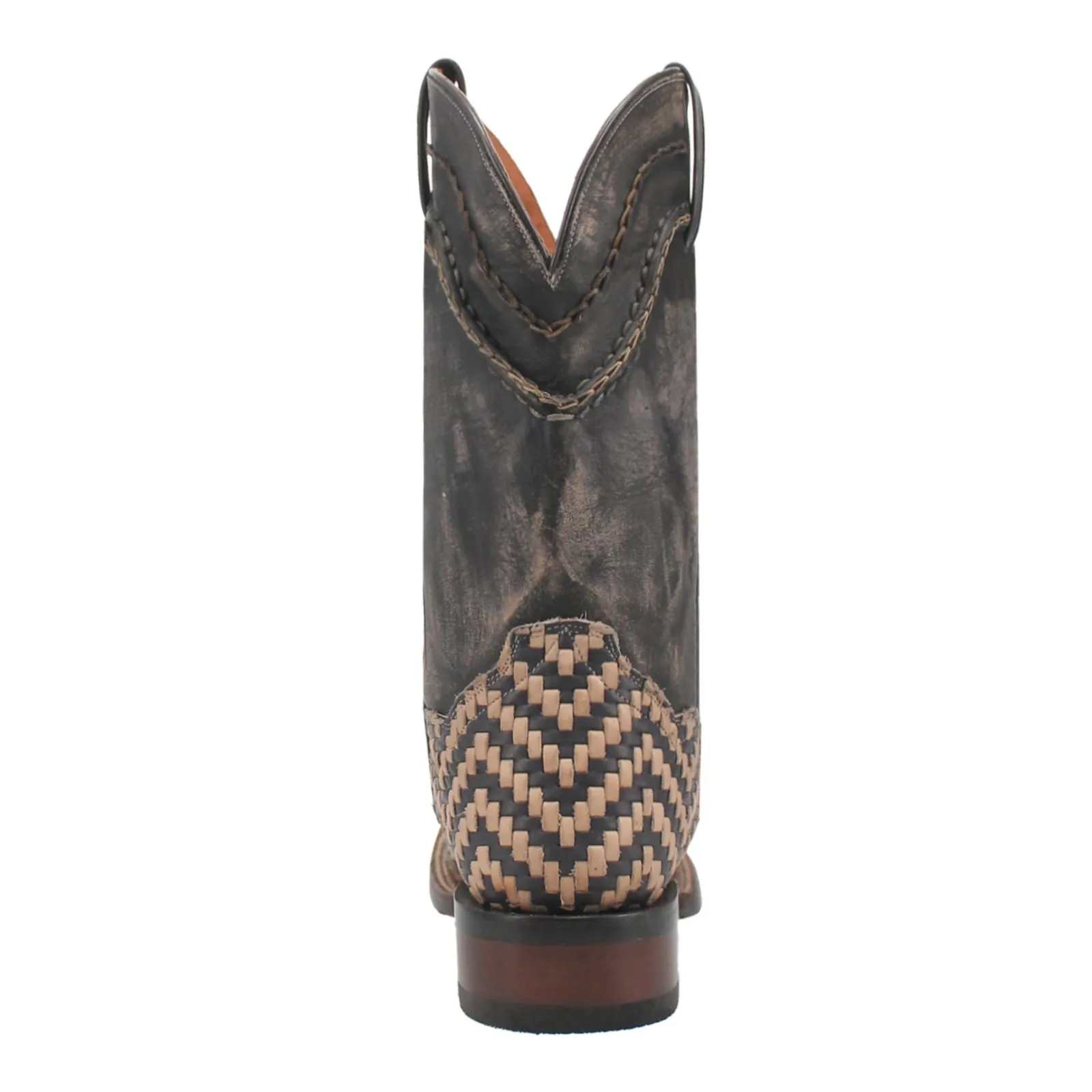Dan Post Men's Keaton Bone & Black Broad Square Toe Western Boots DP4927