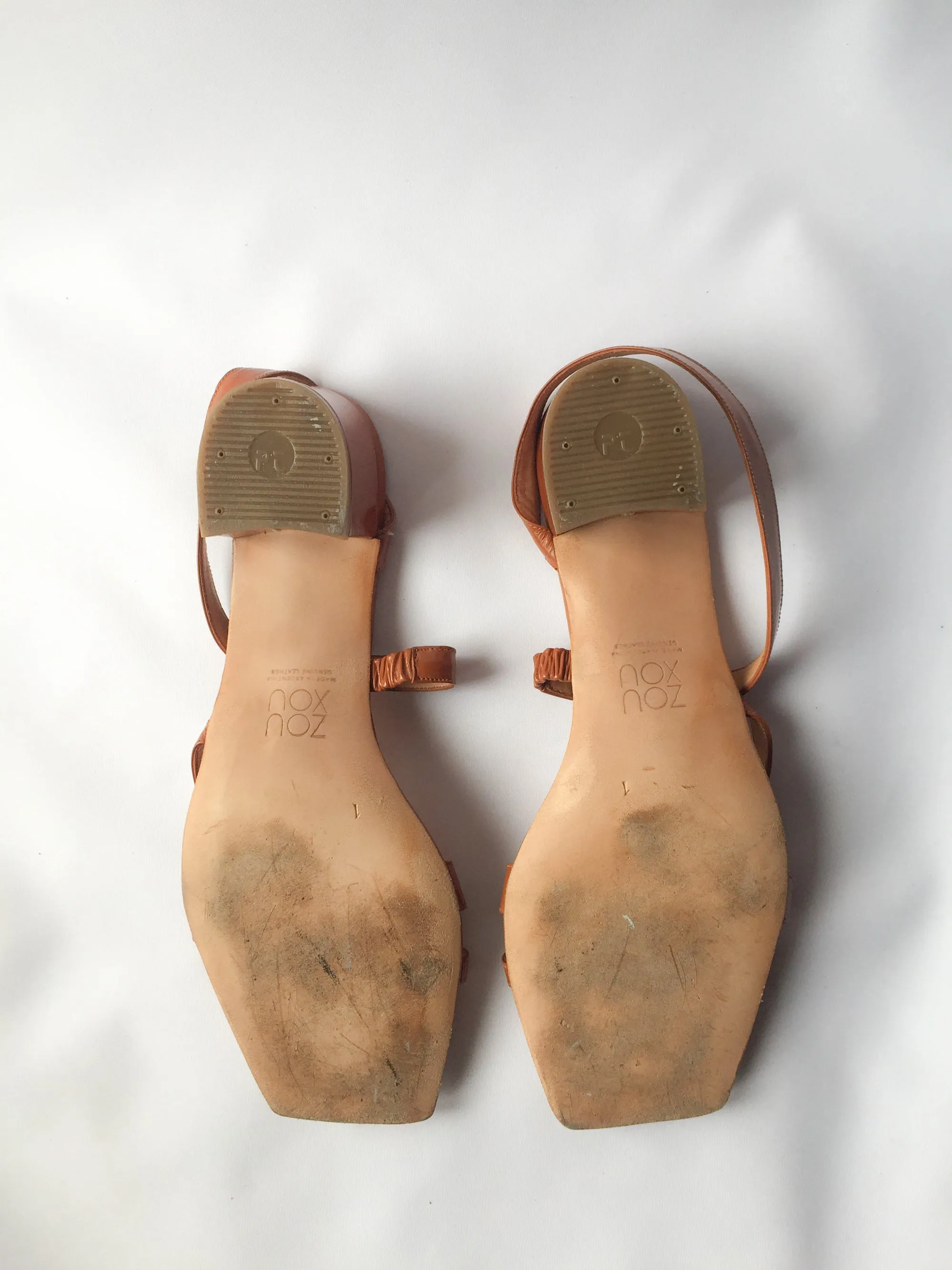 Delfina Sandal in Caramel Patent Size 41
