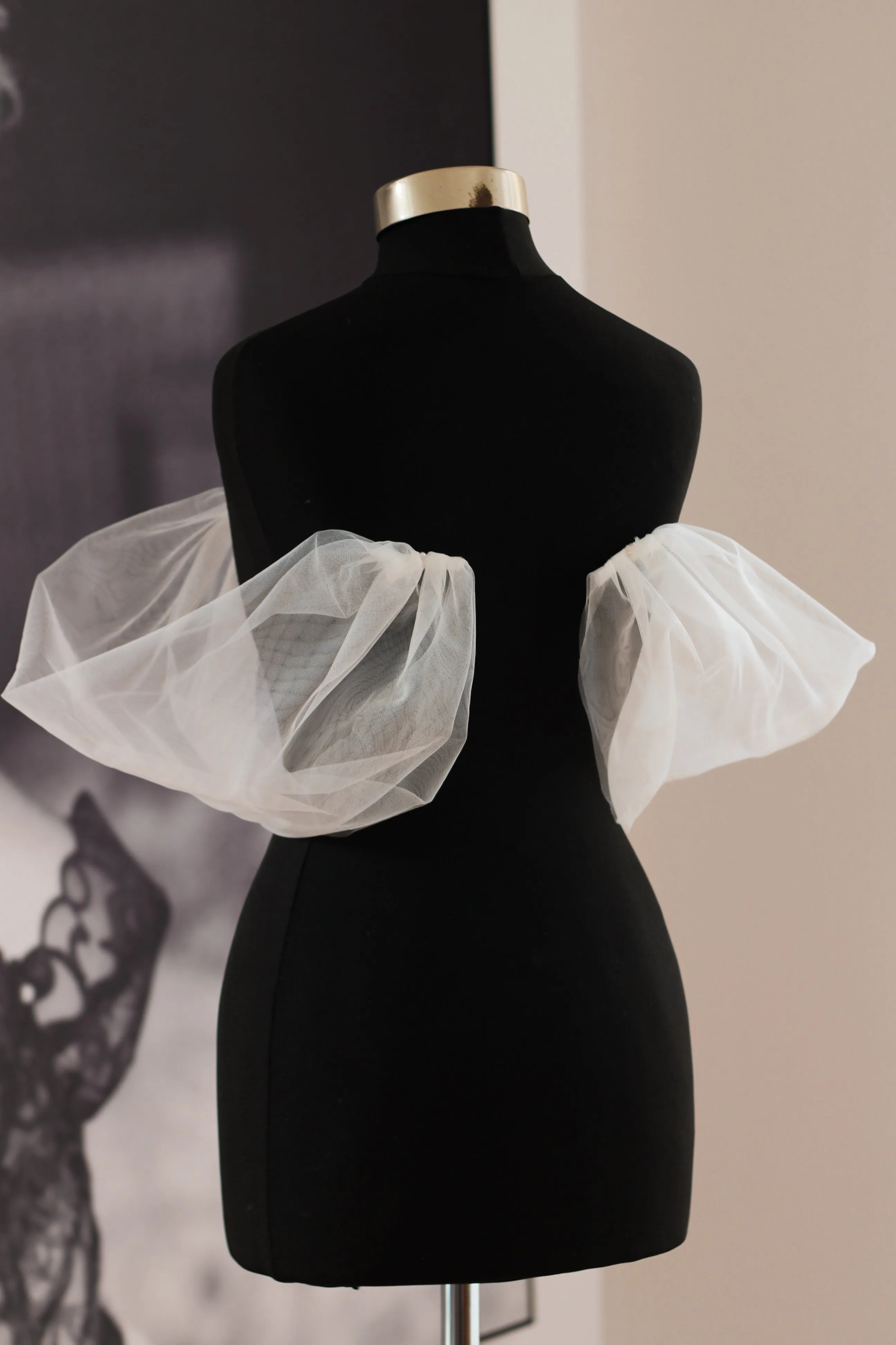 Detachable Plain Tulle Bridal Straps