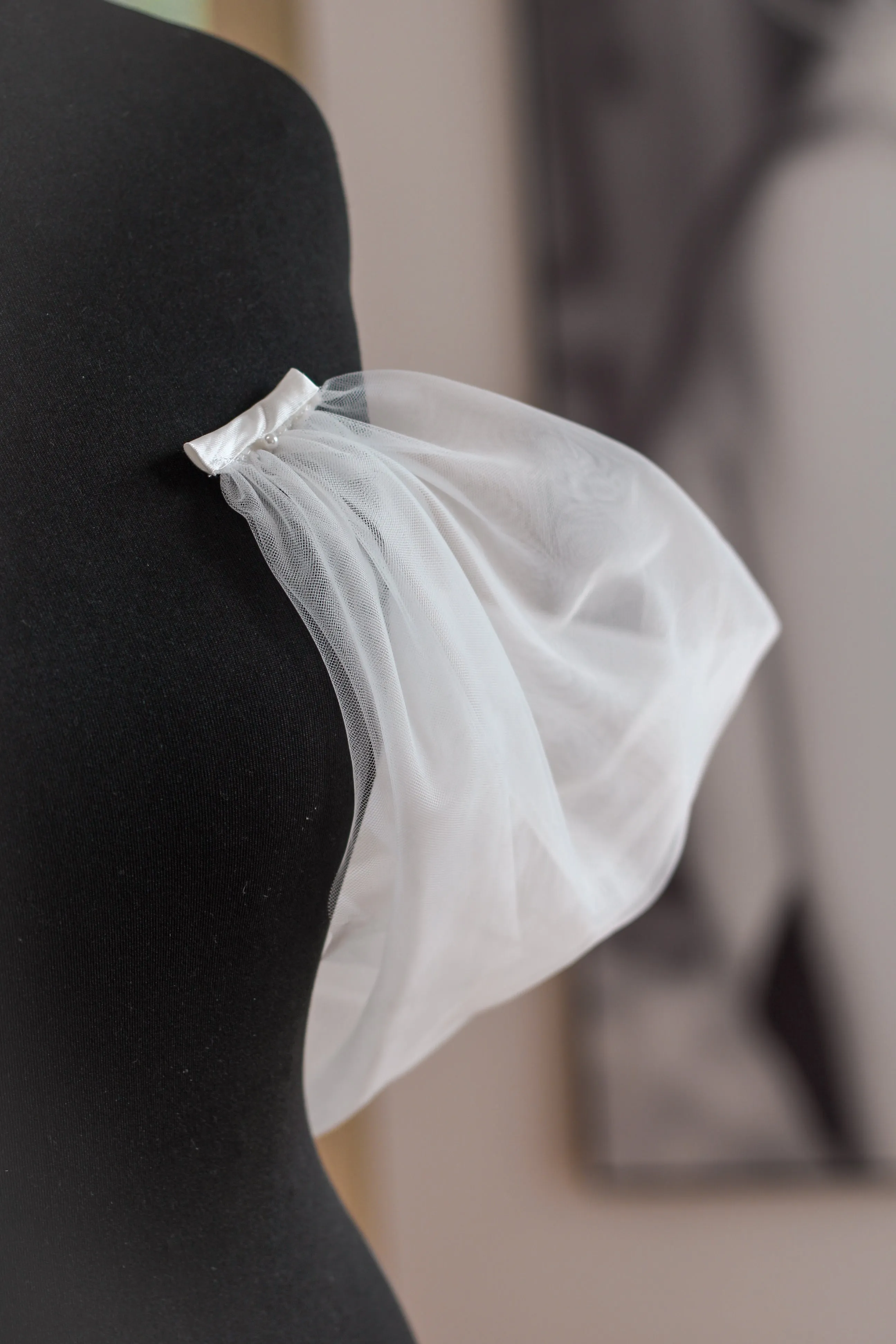Detachable Plain Tulle Bridal Straps
