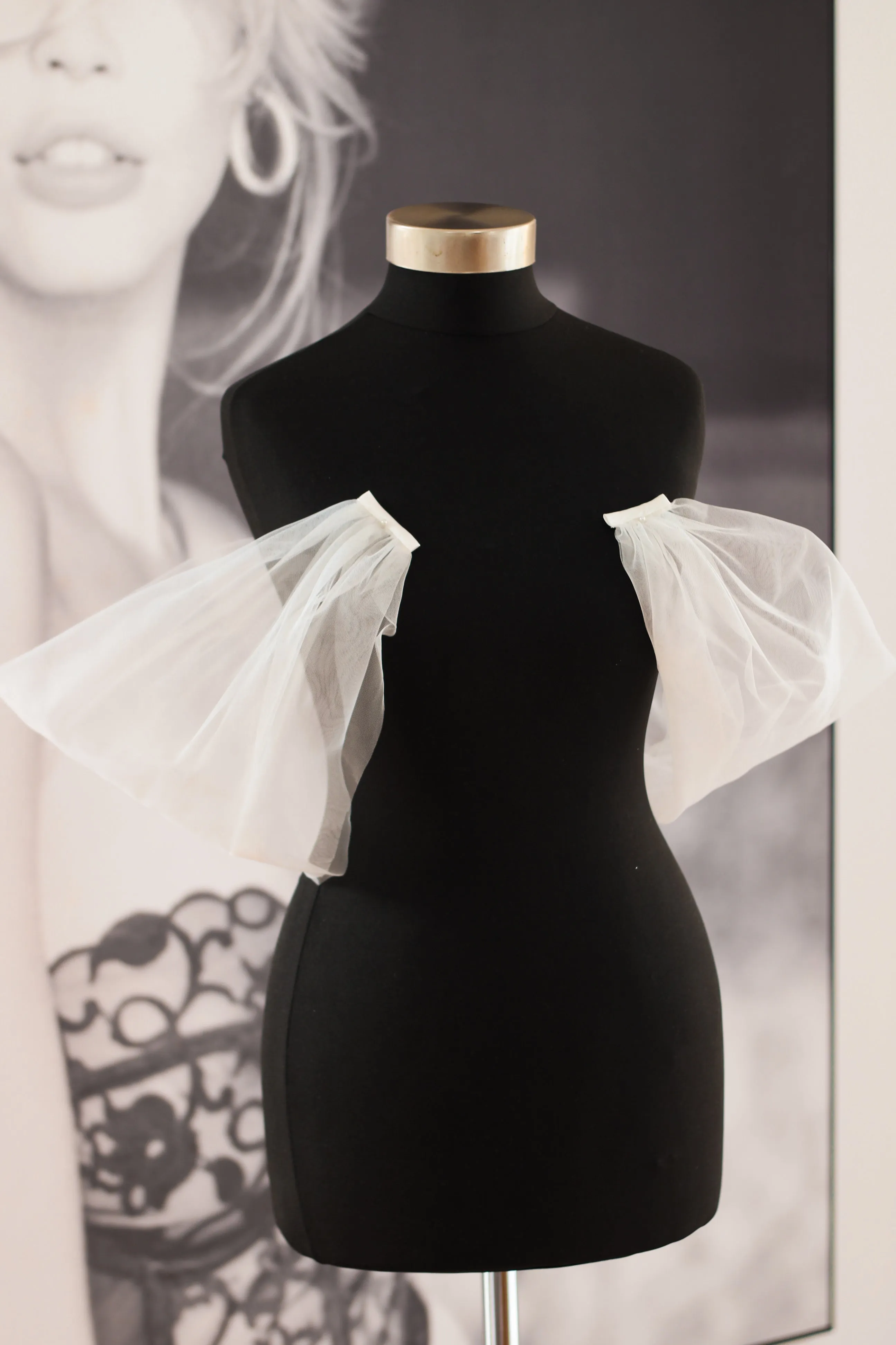 Detachable Plain Tulle Bridal Straps
