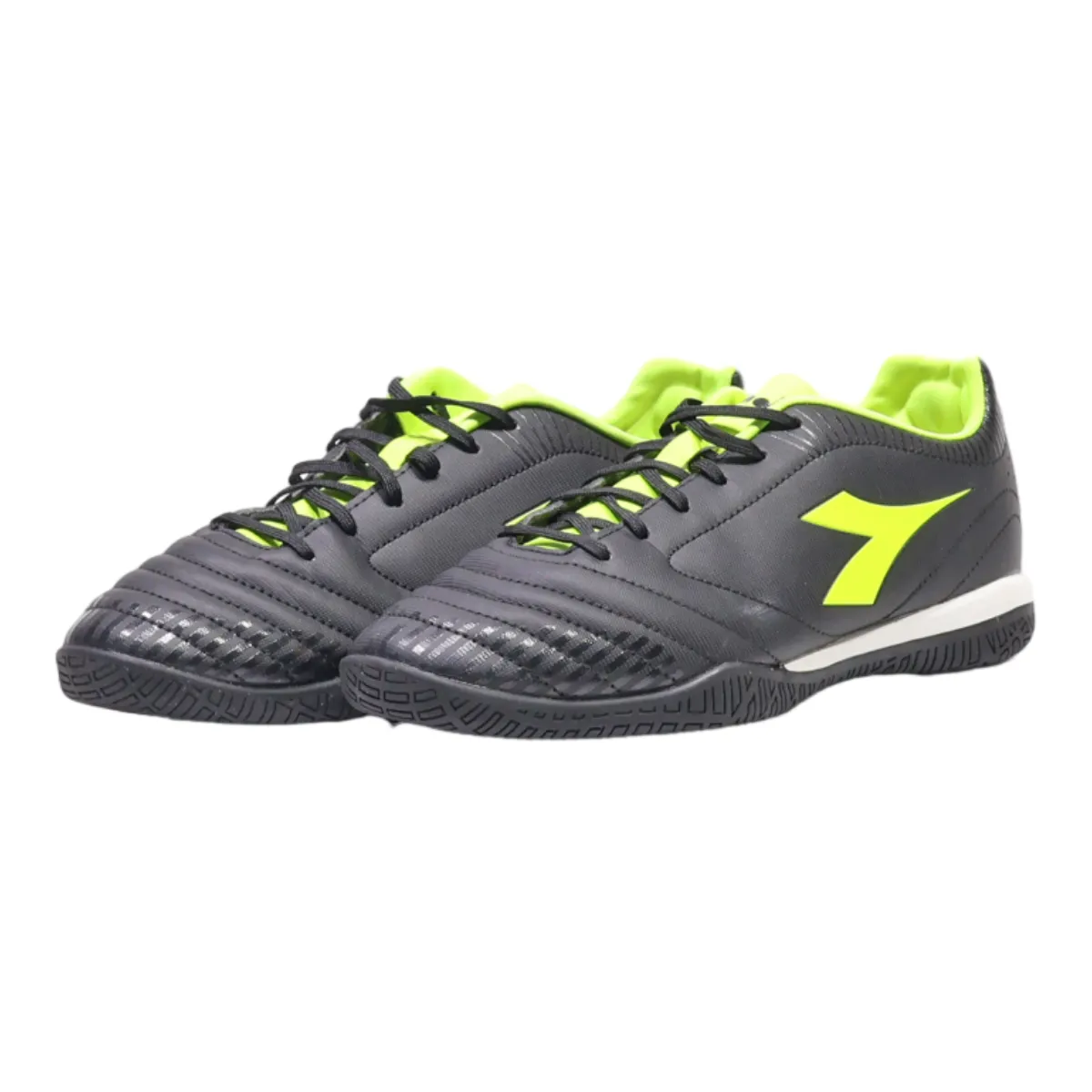 DIADORA Sneaker Trainers Black Leather Mens UK 6.5