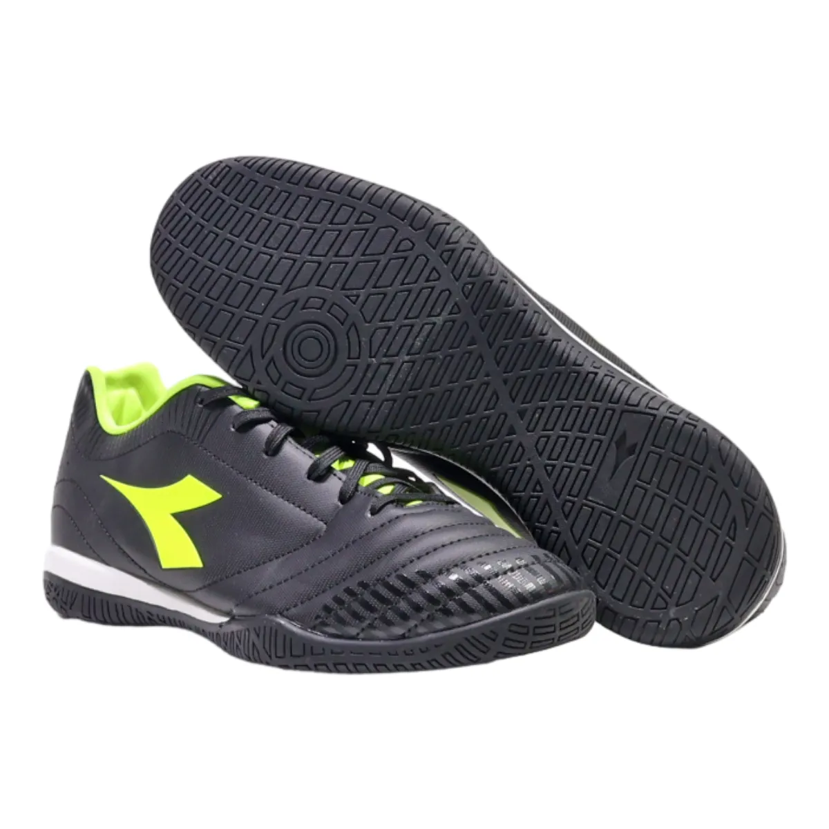 DIADORA Sneaker Trainers Black Leather Mens UK 6.5
