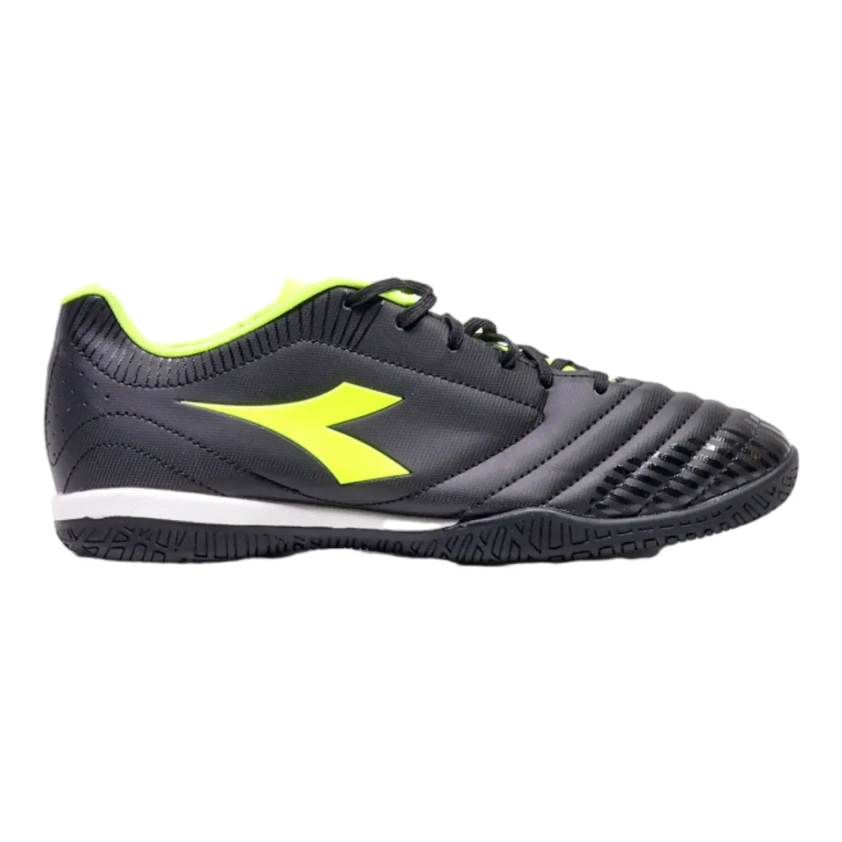 DIADORA Sneaker Trainers Black Leather Mens UK 6.5