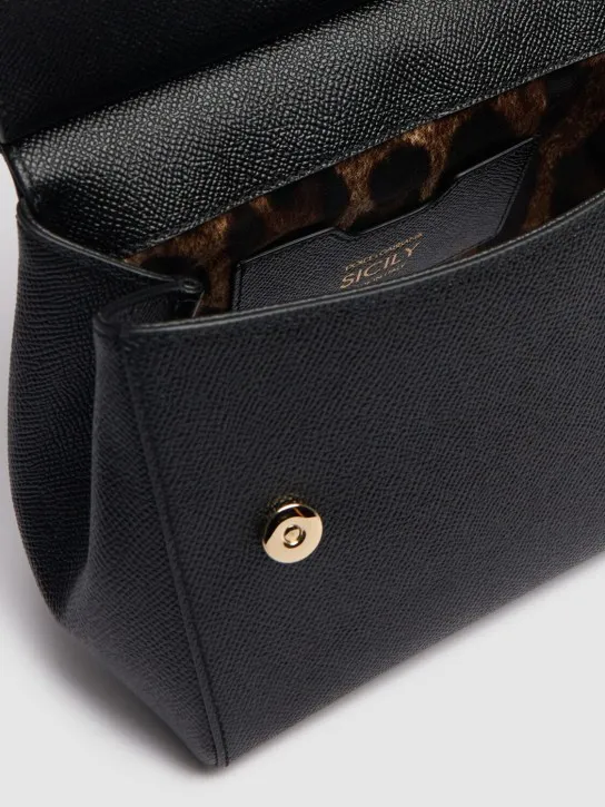 Dolce&amp;Gabbana   Medium Sicily Dauphine leather bag 