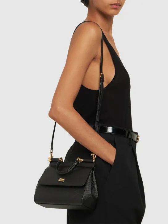 Dolce&amp;Gabbana   Medium Sicily Dauphine leather bag 