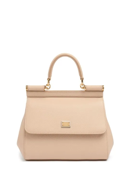 Dolce&amp;Gabbana   Medium Sicily Dauphine leather bag 