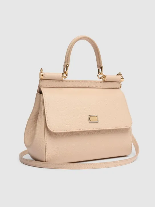 Dolce&amp;Gabbana   Medium Sicily Dauphine leather bag 