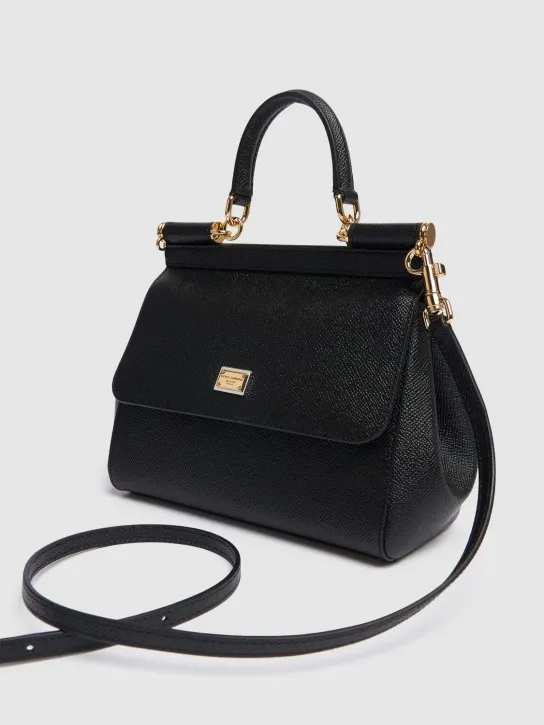 Dolce&amp;Gabbana   Medium Sicily Dauphine leather bag 