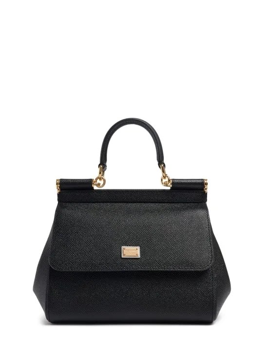 Dolce&amp;Gabbana   Medium Sicily Dauphine leather bag 