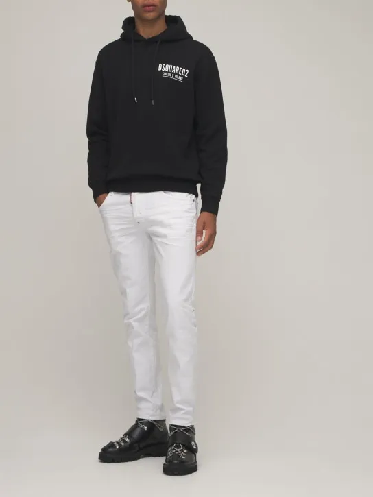 Dsquared2   Ceresio 9 print cotton jersey hoodie 