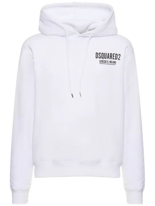 Dsquared2   Ceresio 9 print cotton jersey hoodie 