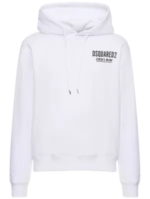 Dsquared2   Ceresio 9 print cotton jersey hoodie 