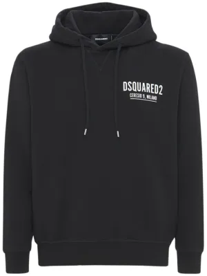 Dsquared2   Ceresio 9 print cotton jersey hoodie 