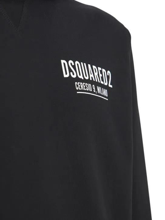 Dsquared2   Ceresio 9 print cotton jersey hoodie 
