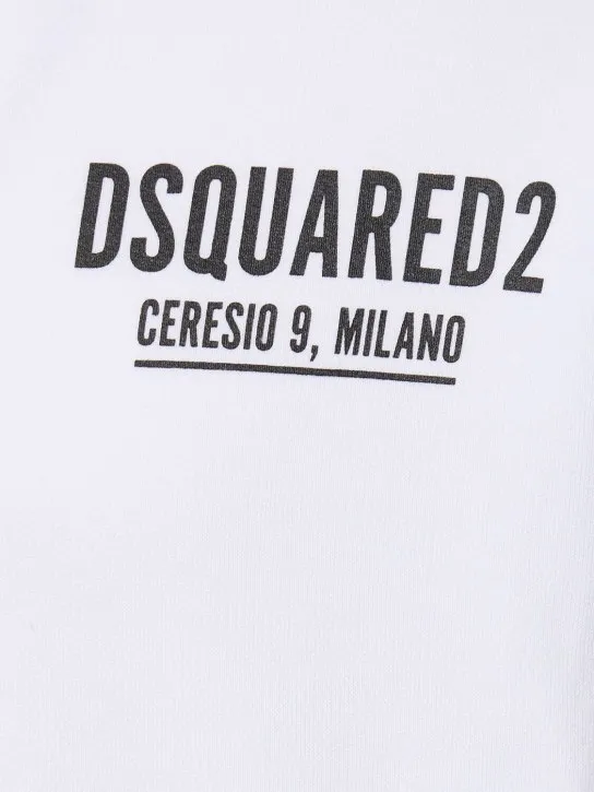 Dsquared2   Ceresio 9 print cotton jersey hoodie 