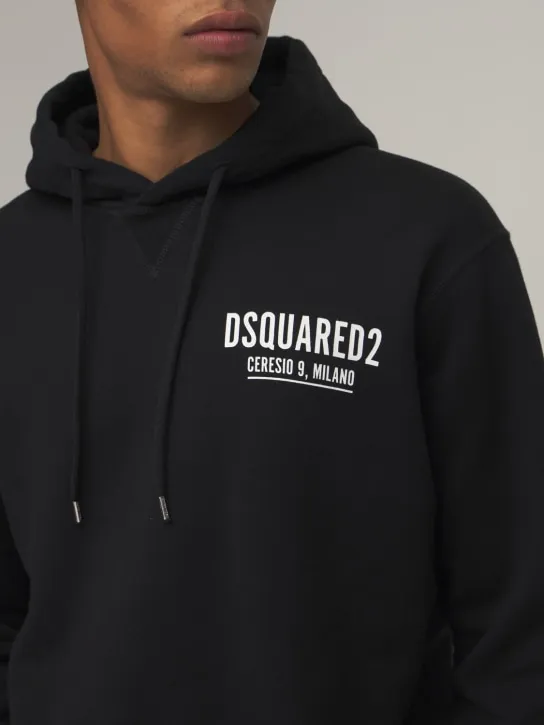 Dsquared2   Ceresio 9 print cotton jersey hoodie 