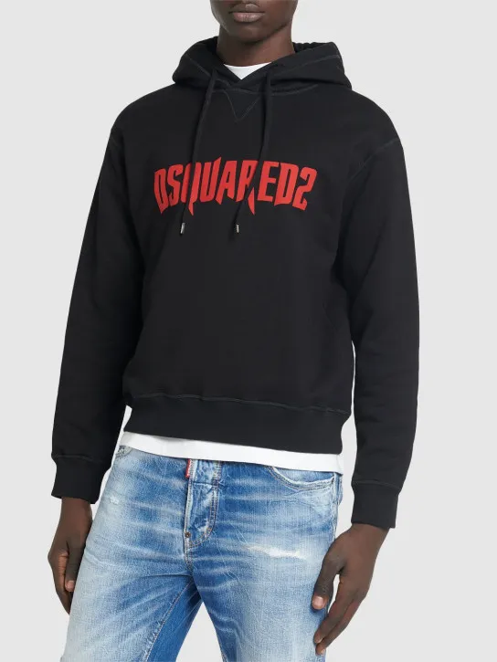 Dsquared2   Cool fit cotton hoodie 