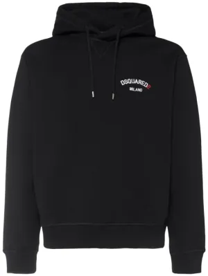 Dsquared2   Cool fit cotton logo hoodie 