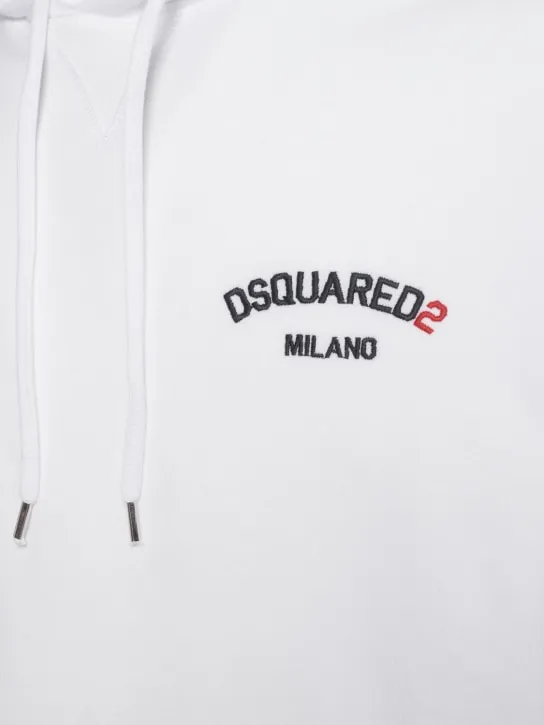 Dsquared2   Cool fit cotton logo hoodie 