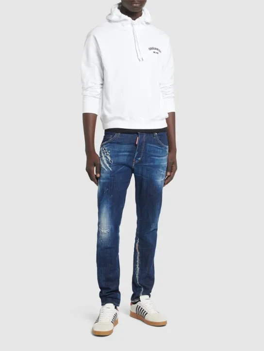 Dsquared2   Cool fit cotton logo hoodie 